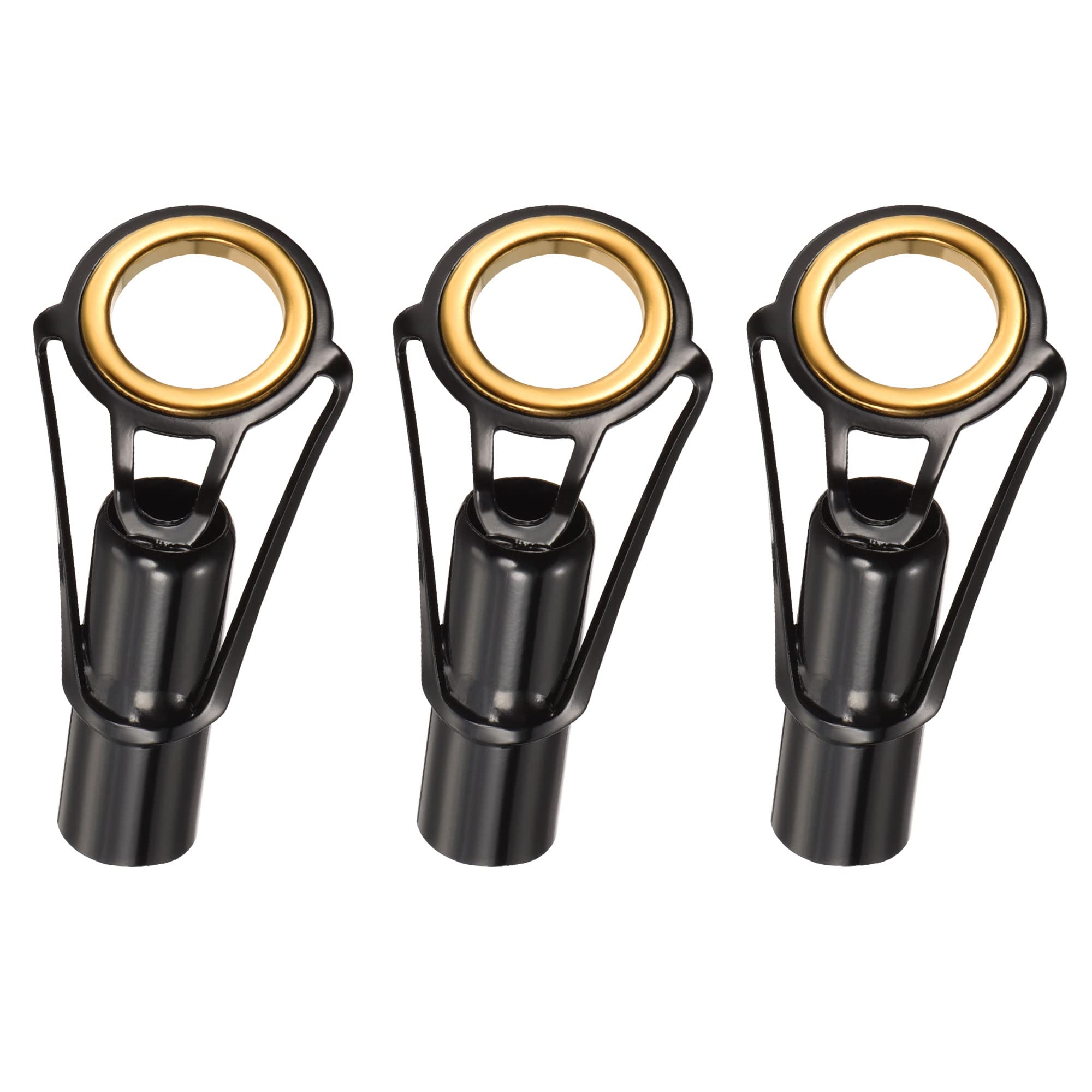 PATIKIL 8.5mm Tube Dia Fishing Rod Tips Repair Kit, 3pcs Stainless Steel Ring Guide for Saltwater Freshwater Fishing