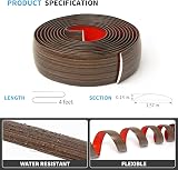 Art3d Brown Self-Adhesive Vinyl Floor Transition Strip 4 FT 1.57in Wide Flat view 5