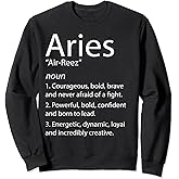 Zodiac Definition Astrology Facts - Star Sign Aries Sweatshirt