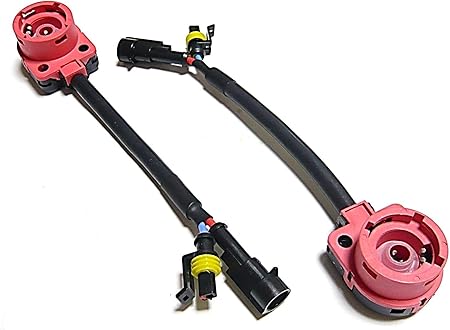 Amazon Customize カスタマイズ 純正hid D2 D4 35w 55w 変換ハーネス 2本セット D2r D2s D2c D4r D4s D4c等の社外バラストの使用時に Hidバルブ 車 バイク