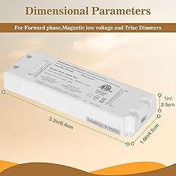 25W Dimmable LED Driver, 120V AC to 24V DC