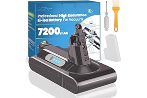OHZHAO 7200mAh 25.2V Upgraded V10 Battery Replacement Compatible with Dyson V10 Animal/Motorhead/Absolute/Fluffy/SV12 Cordless Stick Vaccuum Cleaner(Not Fit SV10)