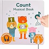 Cali's Books Number Book for Toddlers 1-3 - Learn to Count 1 2 3 Musical Books for Kids, Interactive Talking Baby Sound Book, Educational Song Learning Toys, Singing and Counting Music Toy for Babies