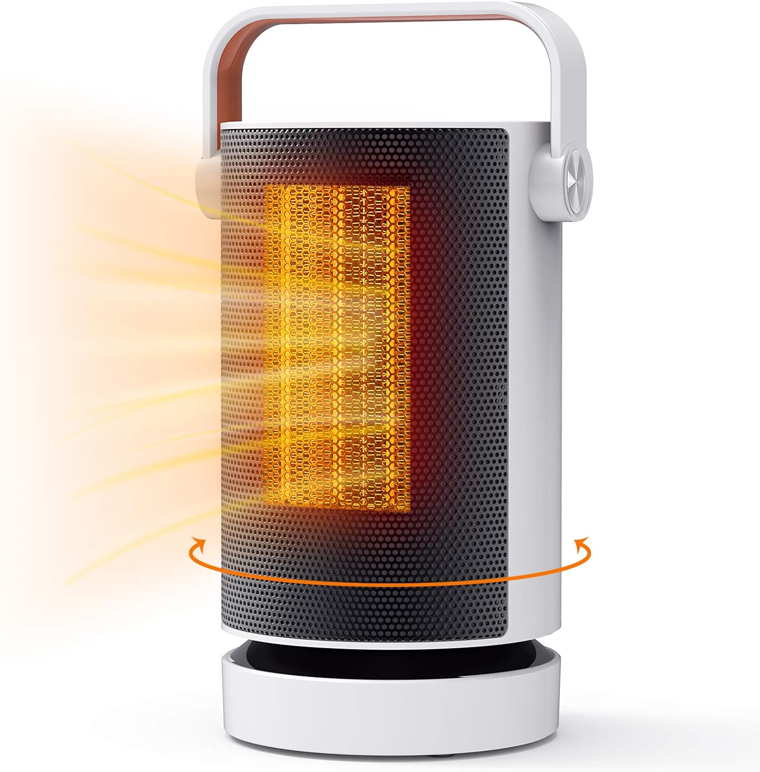 Amazon Com Electric Space Heater Aiboria 1000w Portable Ptc Ceramic Quiet Fast Heating Heaters With Tip Over And Overheat Protection Oscillating Personal Heater Fan For Home Office And Indoor Use White Kitchen Dining