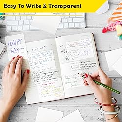 3x4 Inch Transparent Sticky Notes, 350 Sheets Large