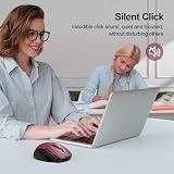 TECKNET Bluetooth Mouse Tri-Mode 4800DPI Rechargeable Silent Ergonomic view 5