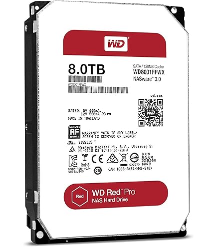 Amazon.com: WD Red 8TB NAS Hard Disk Drive - 5400 RPM Class SATA 6