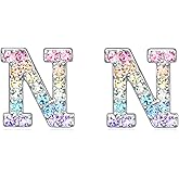 Girls Initial Letter Stud Earrings Alphabet Number Earrings Gifts Jewelry for Women