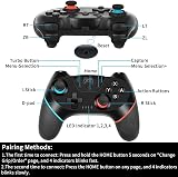 Diswoe Upgraded Wireless Controller for Switch Pro Controller Hall Effect Turbo view 9