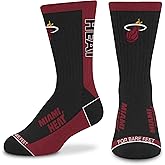 For Bare Feet NBA Unisex Kids Nba Mvp Crew Sock Youth