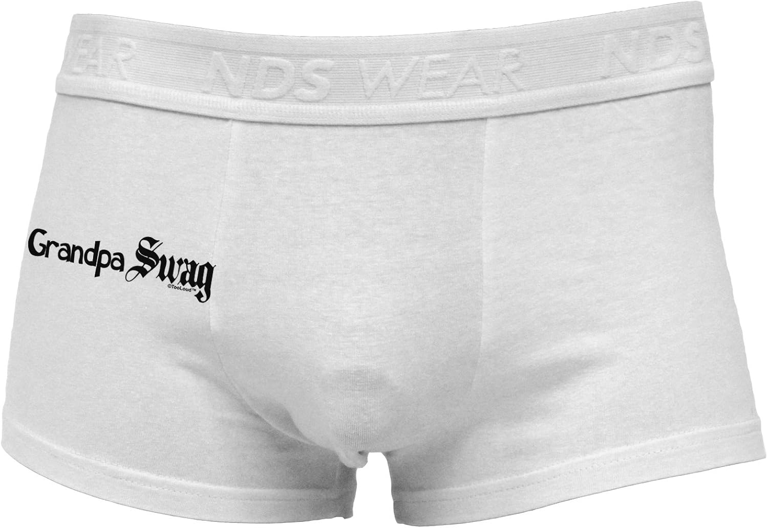 TooLoud Grandpa Swag Text Side Printed Mens Trunk Underwear XL at