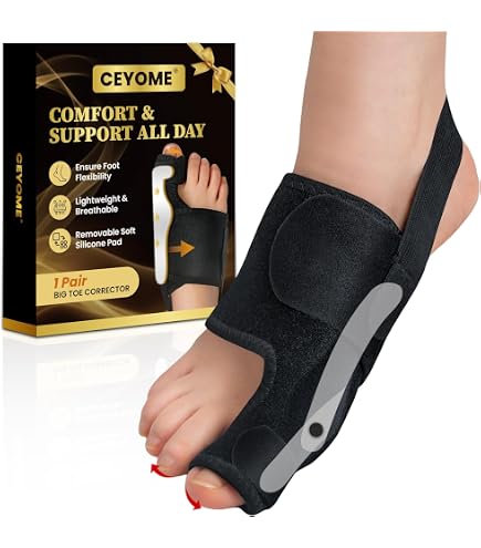 Pedifix Bunion Soft Splint - Comfortable Cushion For Foot Pain Relief, Large Right