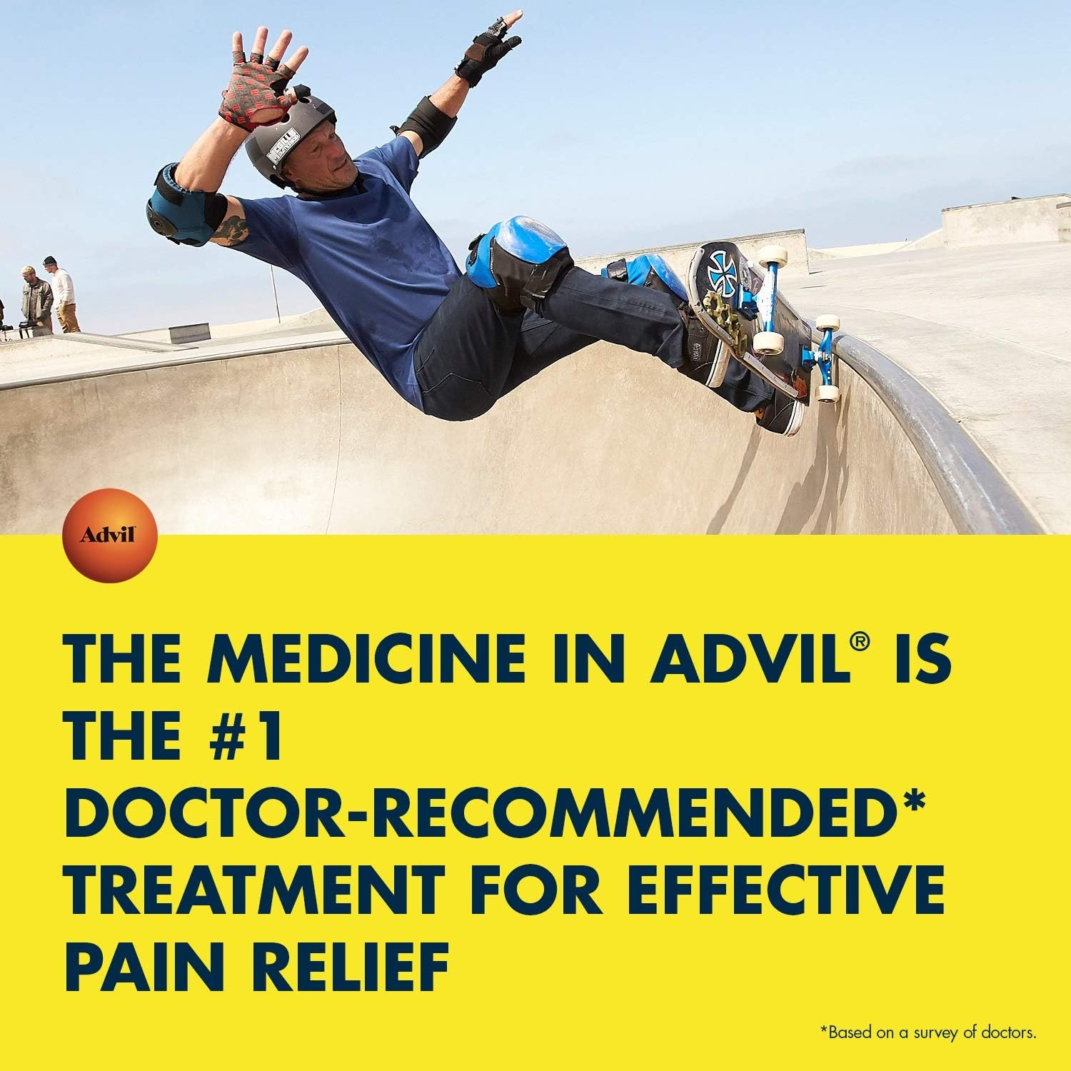 Advil Coated Tablets Pain Reliever and Fever Reducer, Ibuprofen 200mg, 24 Count, Fast-Acting Formula for Headache Relief, Toothache Pain Relief and Arthritis Pain Relief: Health & Personal Care