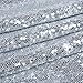 Trlyc 12 by 108-Inch Silver Sequin Table Runner for Wedding