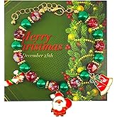 MAQVQLU Christmas Bracelets for Women - Beaded Bracelets & Candy Socks Bracelet - Christmas Jewelry