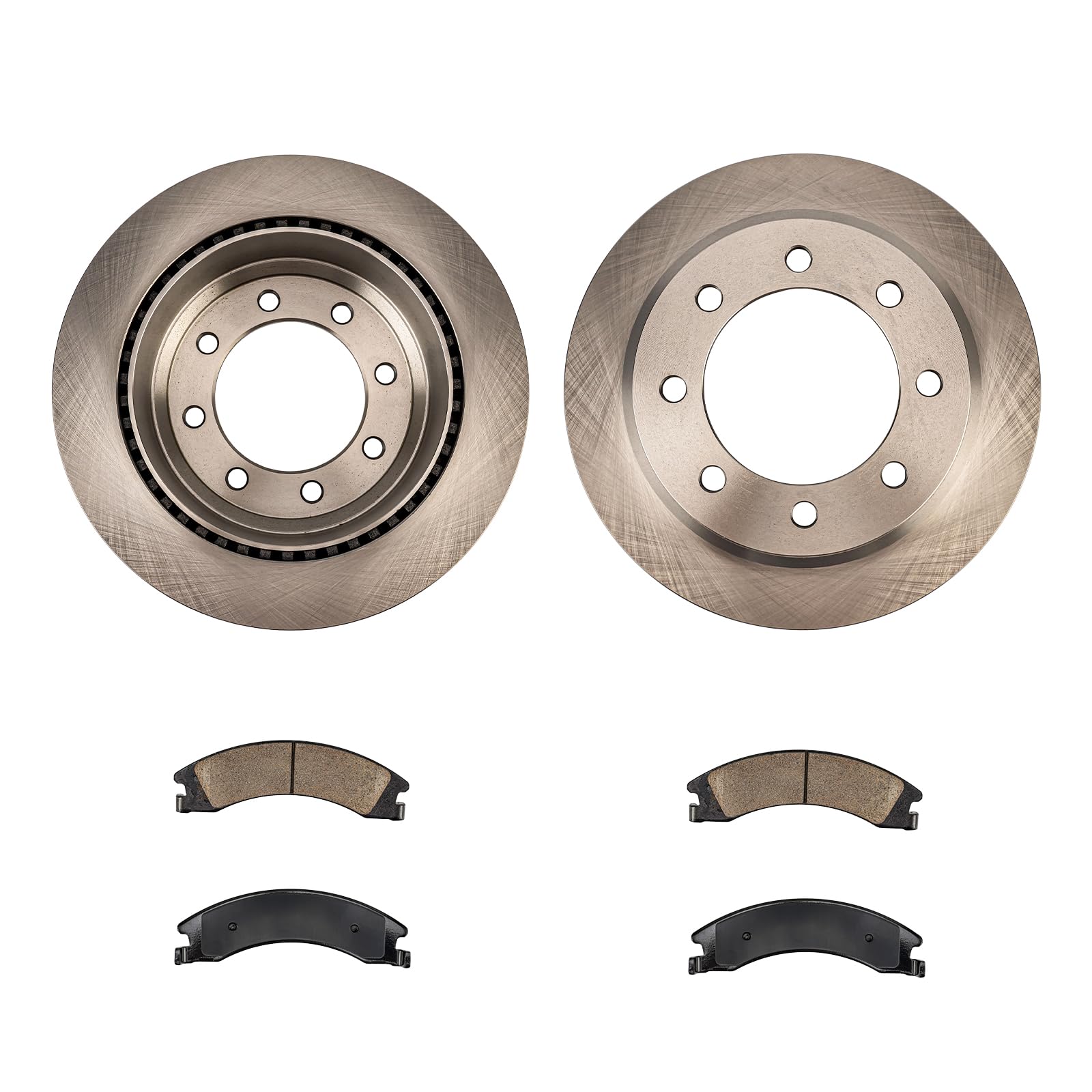 Photo 1 of Rear Brake Kit Rotors Ceramic Brake Pads for Ford 2008-2019 2021 E-350 Super Duty, Ford 2008-2014 E-250, Ford 2008-2014 E-150(13.57”, 344.7mm)