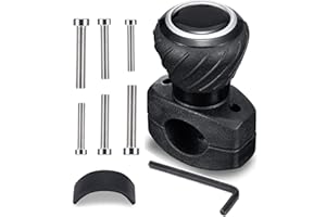 NON-SQUARE Steering Wheel Spinner Knob, Deluxe Boat Universal Steering Wheel Knob Spinner Fit for Semi Trucks, Tractors, Lawn
