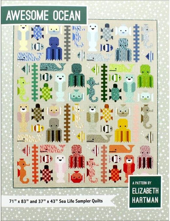 Elizabeth Hartman Awesome Ocean Pattern, L