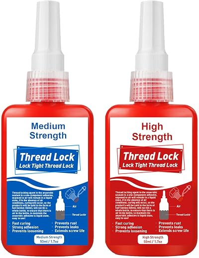 EIGTWEN Thread Lock High Medium Strength 100ml Nuts Bolts Fasteners Screws
