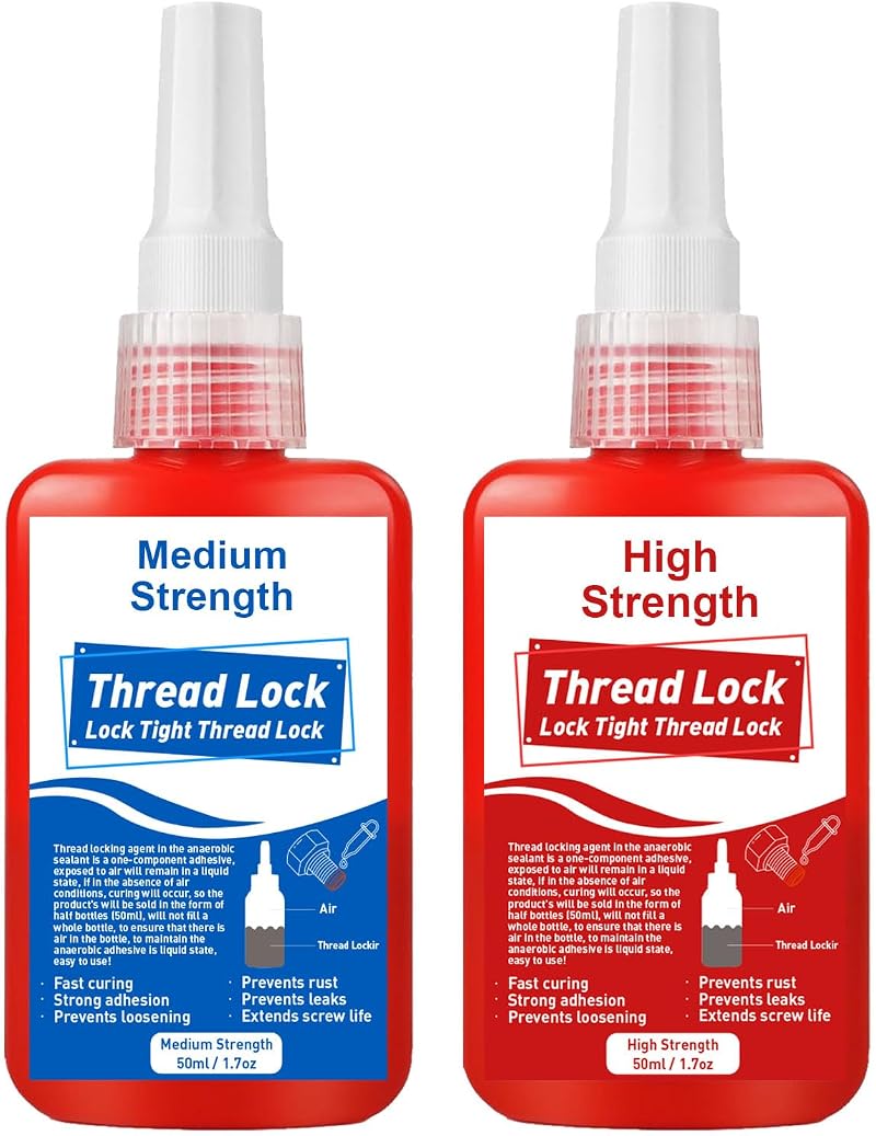 EIGTWEN Thread Lock High Medium Strength 100ml Nuts Bolts Fasteners Screws