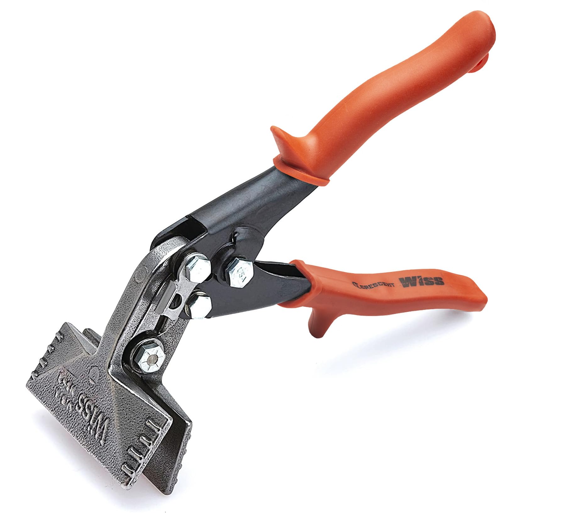 Wiss WS4N 76mm/3 Inch Offset Handle Hand Seamer with Non-Slip Cushion Grip, Jaw Capacity: 6-32mm/ 0.25-1.25 Inch