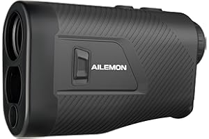 AILEMON 900 Yards Range Finder Golf Rangefinder with Slope Switch, 6X Magnification Laser Rangefinders Black/Gray