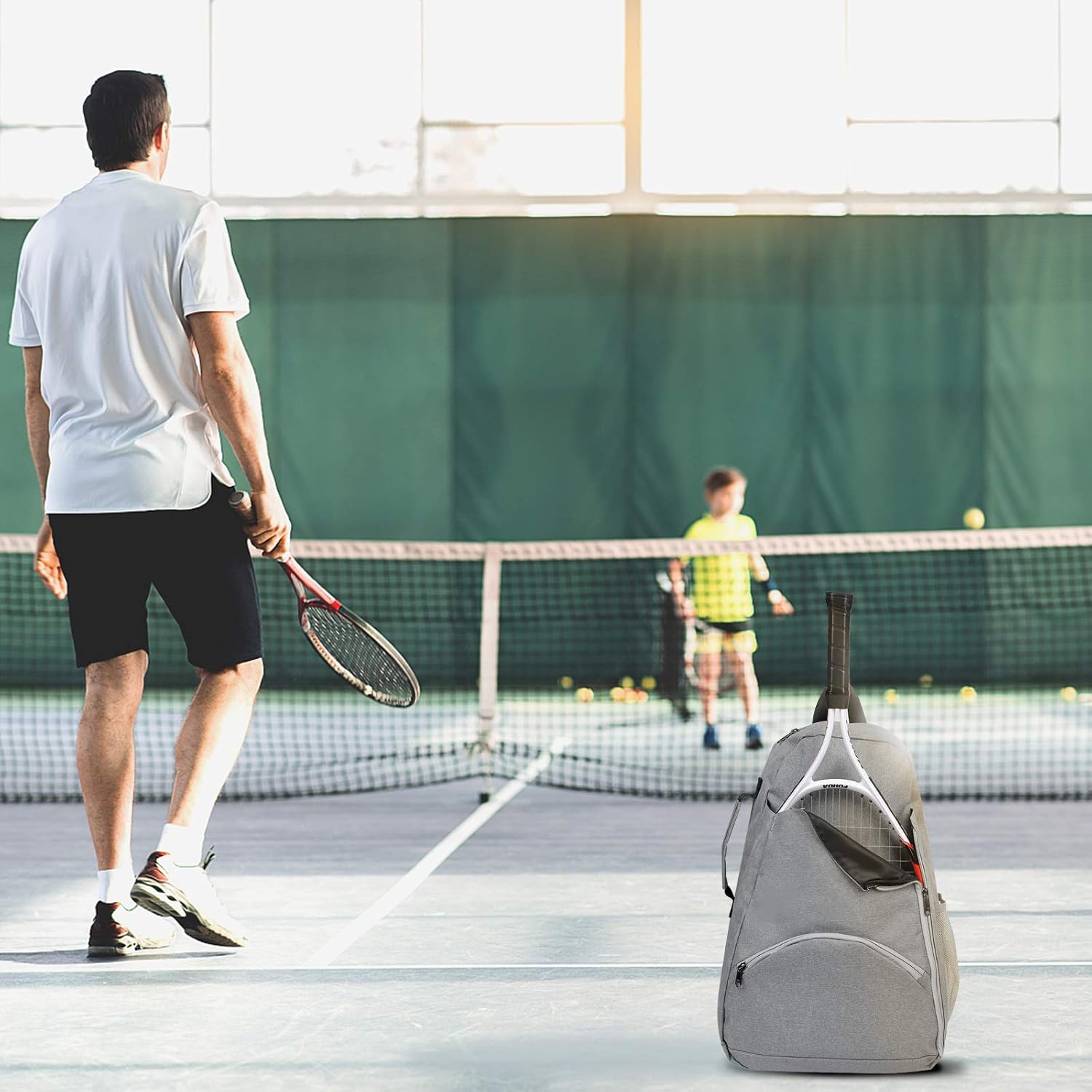 Tennis Bags/Tennis Backpack - Tennis Bags for Women and Men to Hold Tennis/Pickleball/Squash/Badminton Racket, Balls and Other Accessories, Multifunctional Sports Bag : Sports & Outdoors