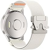 Astorgos 18mm Elastic Nylon Watch Band for Garmin Venu 3S/4 41mm/2S/Vivoactive 4S/Vivomove 3S/Forerunner 265S/255S/255S Music, Quick Release Parachute Buckle Nylon Smartwatch Strap for Men Women