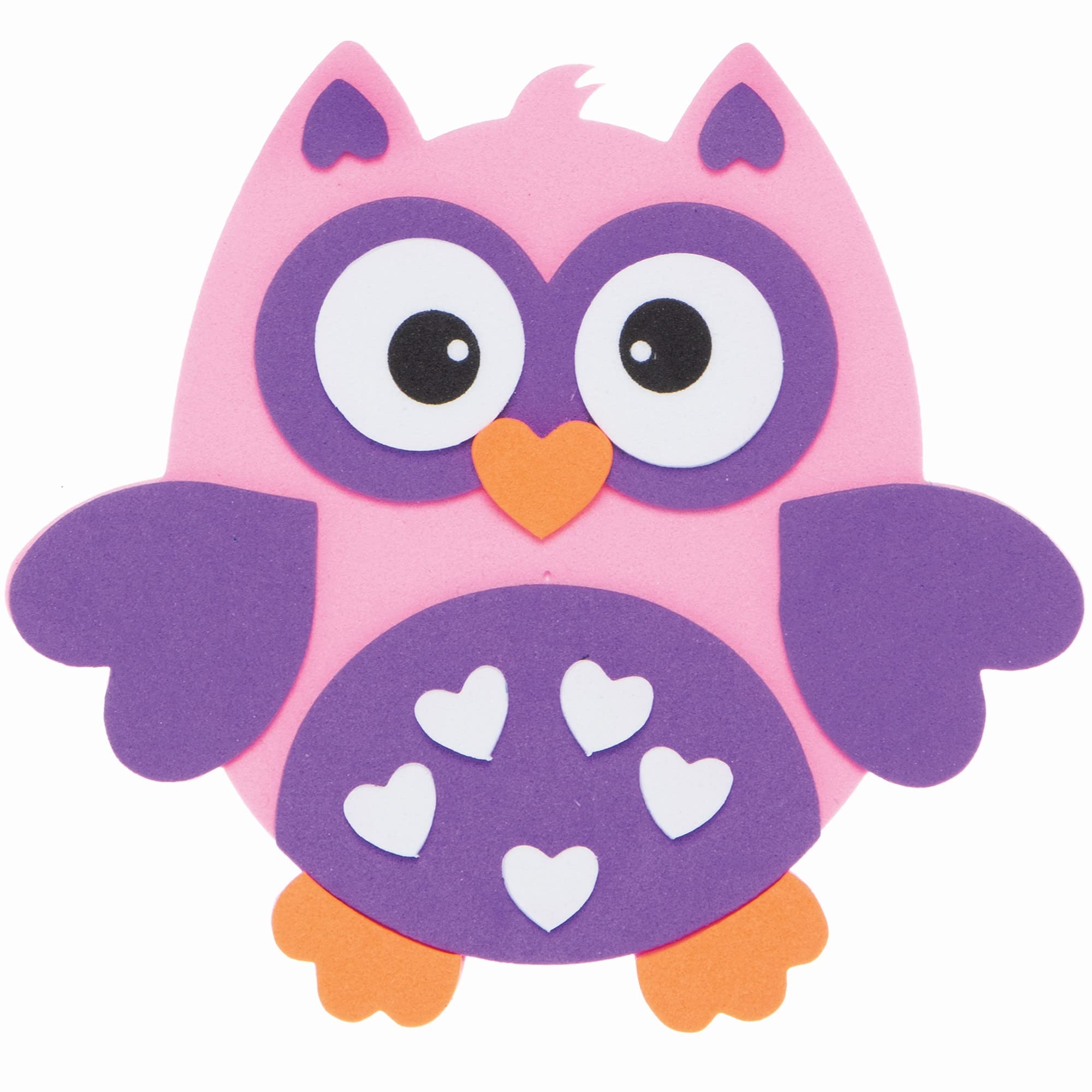 Baker Ross Love Owl Mix and Match Magnet Kits - Pack of 8, Valentine's Craft Magnets for Kids (FC456), Blue