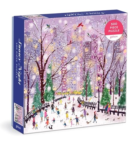 Cobble Hill 500 Piece Puzzle - Winter in The Park - Sample Poster