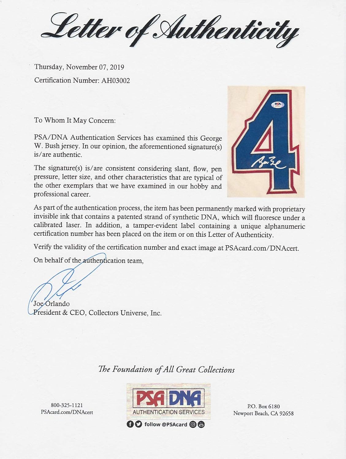 president george w bush signed