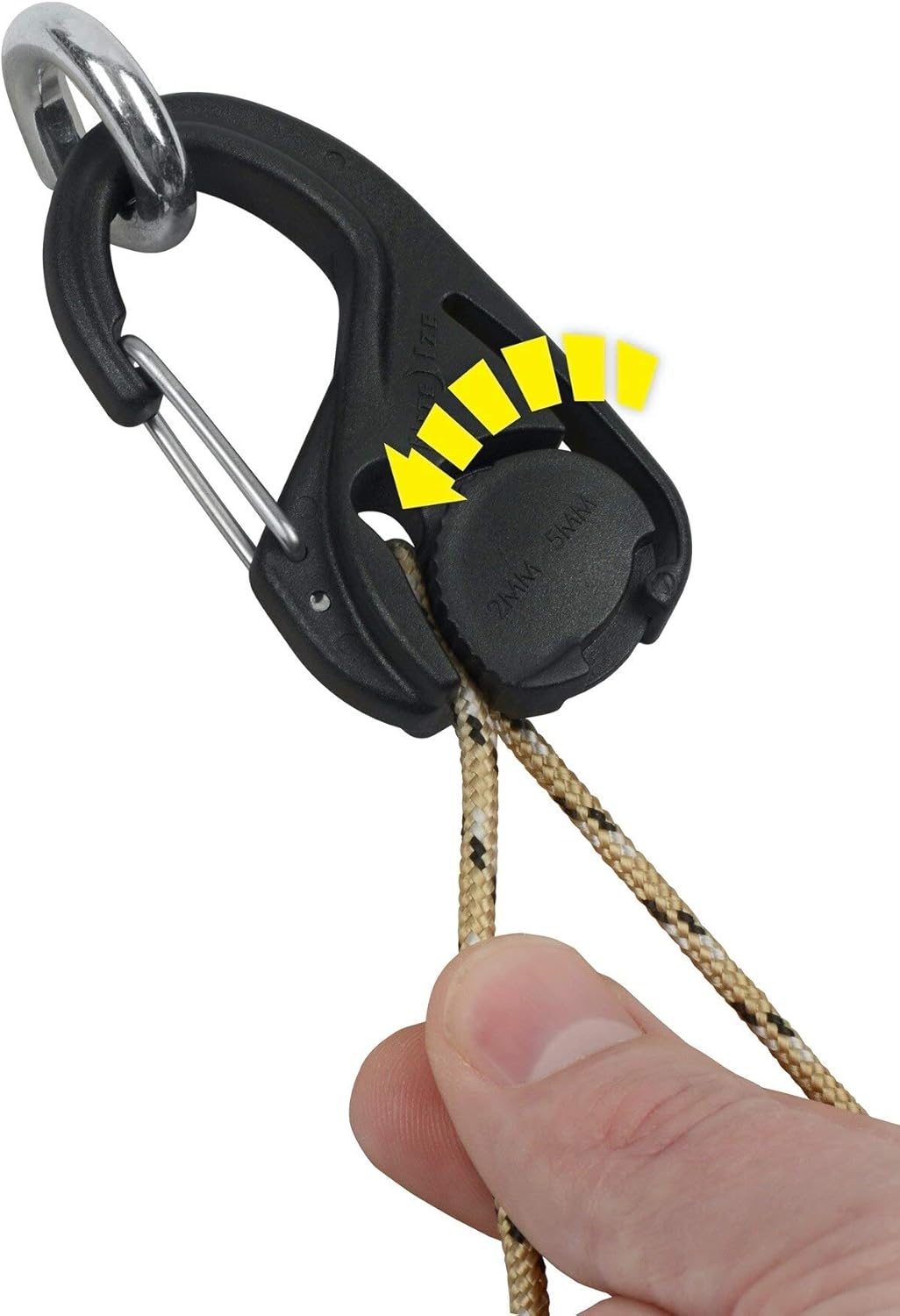 Nite Ize NCJ-01-4R3 CamJam Tightener Plastic Tie Down Mechanism Without Cord, 4-Pack, Black, 4 Count - - 