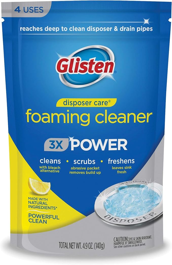 Summit Brands Glisten Disposer Care Foaming Garbage Disposer Cleaner4.
