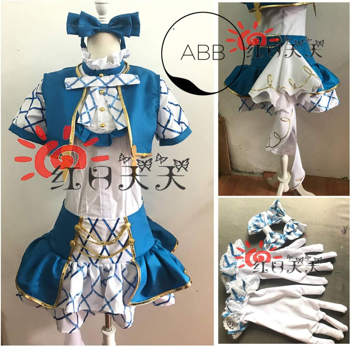 Amazon 実物撮影 カチューシャ 手袋付きグランブルーファンタジー アイドル ジータ ヴィーラ モニカ ルリア グラン ビィ コスプレ衣装 コスプレ 仮装 通販