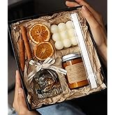 Candles Gift Set. Scented Candle and Aroma Reed Diffuser Set. Aromatherapy. Candles for Valentines Day, Housewarming, Birthday, Women and Men. Present for Mom, Dad. Lavender Candle (Lavender)