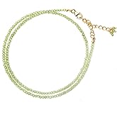 Natural Beaded Gemstone Choker Necklace,Faceted Beads, Birthstone Necklace, Energy Healing Crystal, Gift For Her, 925 Sterling Silver Jewelry 18 Inch