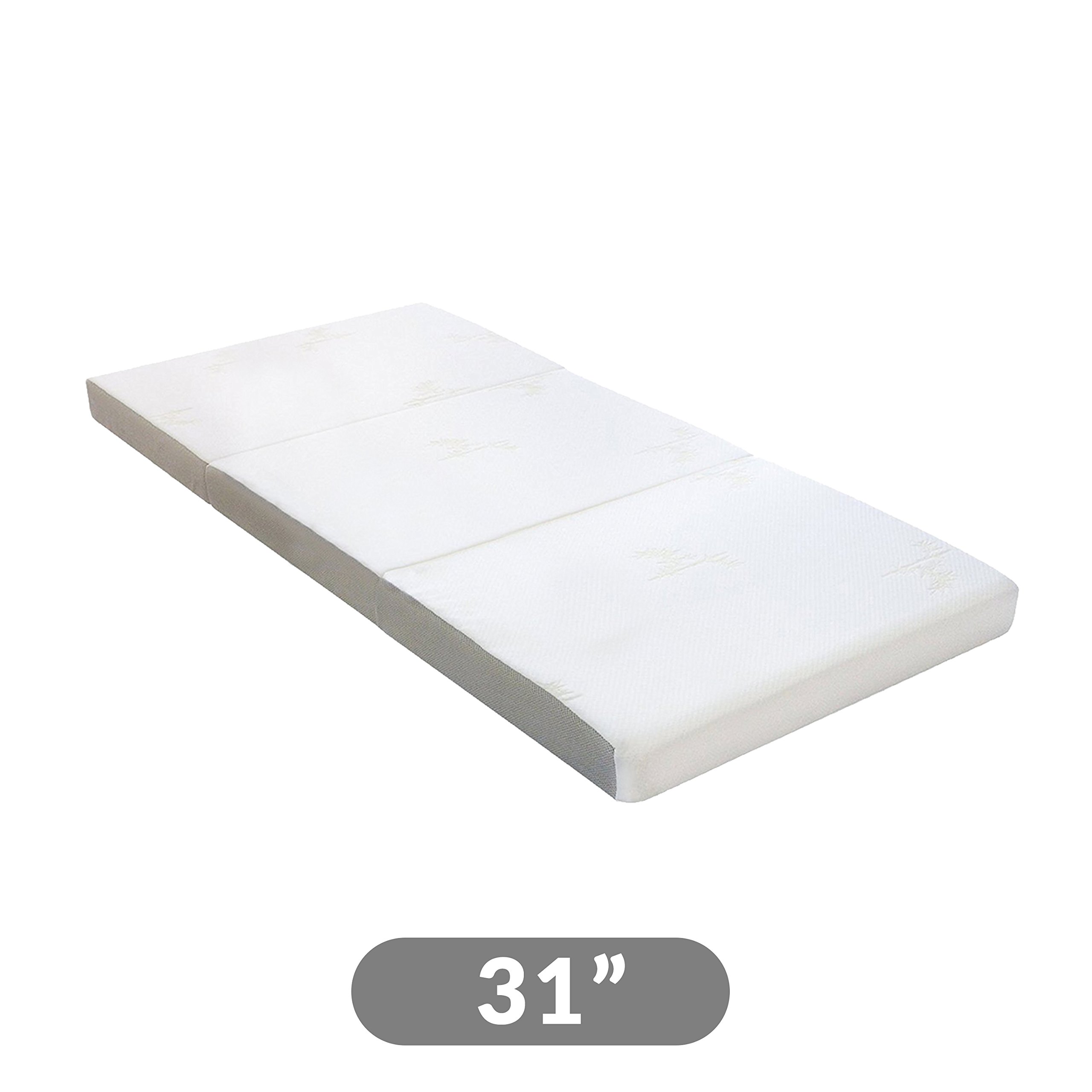 Milliard Tri Folding Mattress, with Ultra Soft Removable Cover and Non