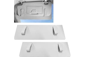 NYTKL 2 PCS Sun Visor Extender for Car, Anti-Glare Sunvisor Extension Shade Attachment for Safe Driving, Clip-On Sun Blocker Sunshade Extender Protect Driver Passenger from UV Rays (Gray)