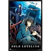 Solo Leveling - Key Art 2 Wall Poster, 34L" x 22.4W", Black Framed Version