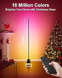 Keepsmile Smart RGB LED Corner Floor Lamp,172 LEDs