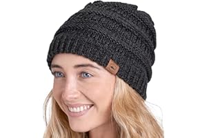 Tough Headwear Womens Winter Hat - Warm Chunky Cable Knit Beanies - Winter Beanie Hats for Women Cold Weather - Beanies Women