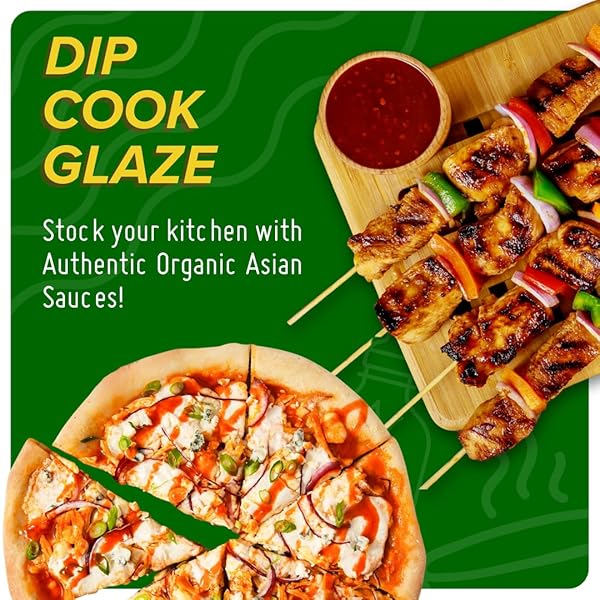 ASIAN ORGANICS SRIRACHA HOT CHILI SAUCE – THAI CHILI SAUCE, USDA ORGANIC, NON-GMO, GLUTEN-FREE, NO MSG – AUTHENTIC SIRACHA SAUCE, 9.47OZ/280ML BOTTLE