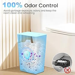 RTWDKFQ 3 Pack 4 Gallon Bathroom Small Trash Can