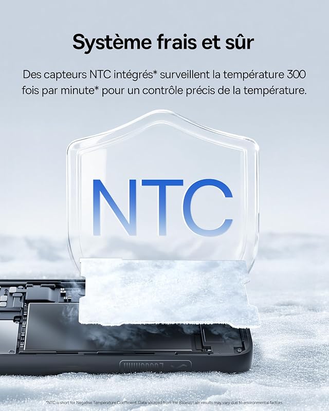 FC11 Powerbank Compact 45W 20000mAh avec 2 Câbles USB-C Intégrés, CCC Certifiée Batterie Externe PD Charge Rapide, Mini Power Bank pour iPhone 18/17/16 Pro Max, Samsung Galaxy S25/S24, Noir
