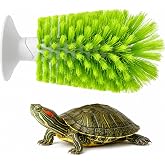 Nilioerup Turtle Scrub Brush, Turtle Scratches Back Brush Turtle Shell Clean Brush with Suction Cup Turtle Exfoliate Brush Tank Tortoise Brush for Remove Turtle Shell Scutes Mud Dirt