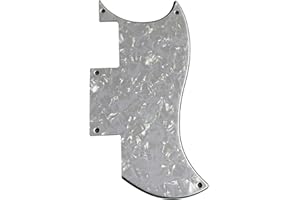 HANSHILUNPING Electric Guitar Pickguard for Epiphone SG Special Style (4 Ply White Pearl)