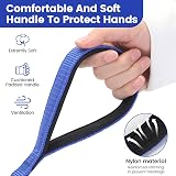 HAPPY HACHI 3m/10ft Dog Training Lead Nylon Leash 360° Clip Soft Handle Blue view 2