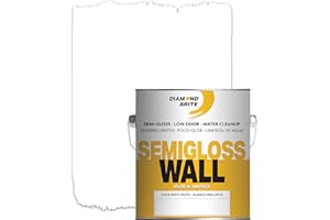 Diamond Brite Paint Semi Gloss Latex Paint 1 Gallon in Brite White 22050-1