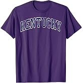 Kentucky KY Retro Vintage Athletic Sports Design Blue Style T-Shirt