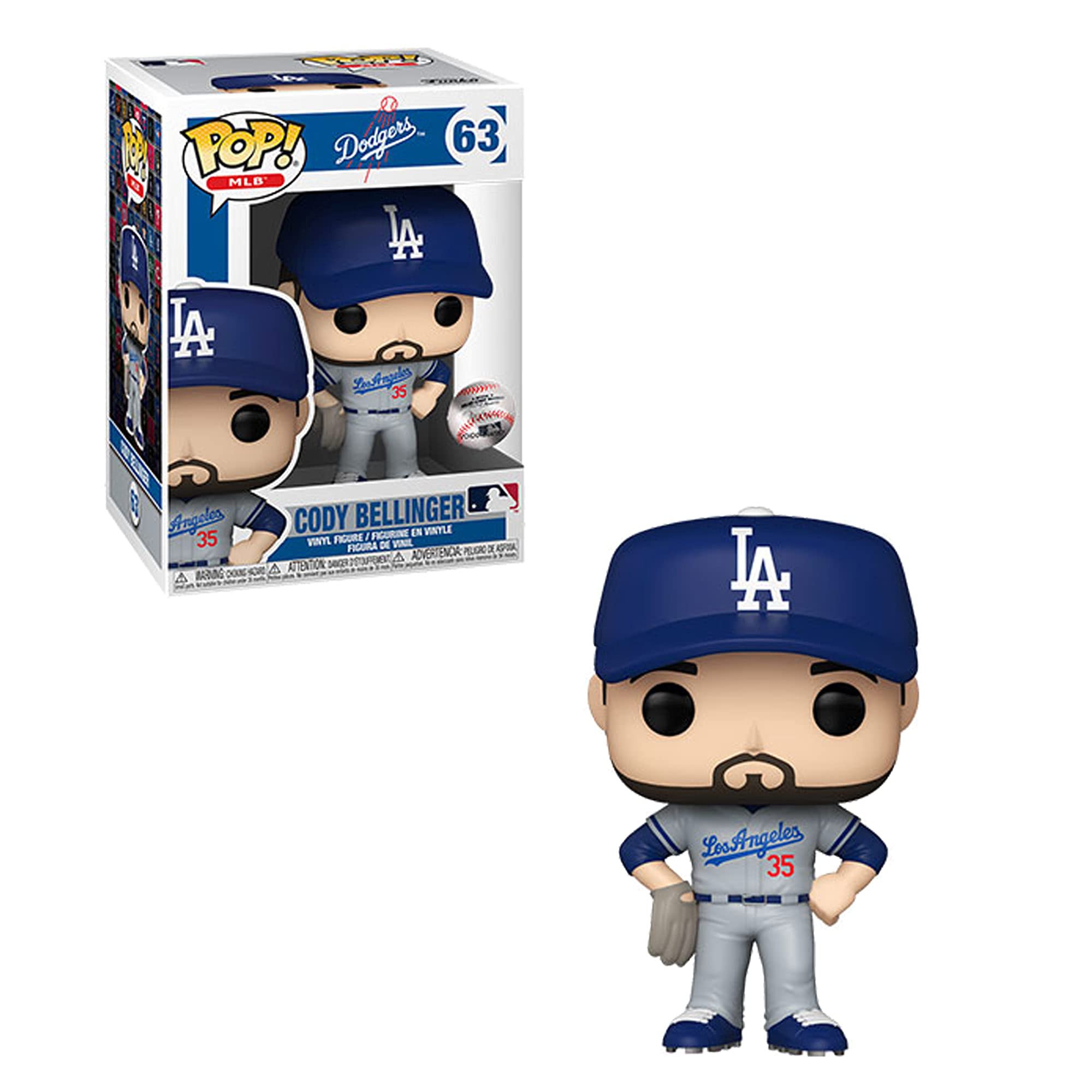 Funko POP! MLB: Dodgers - Cody Bellinger - (Road Uniform) - Collectable Vinyl Figure - Gift Idea - Official Merchandise - Toys for Kids & Adults - Sports Fans - Model Figure for Collectors